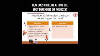 How does caffeine affect the body depending on the dose? #caffeine #coffee #coffeelover #health