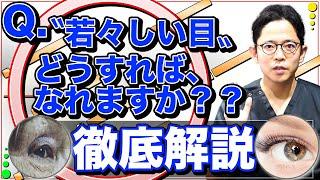 若々しい目とは…？？