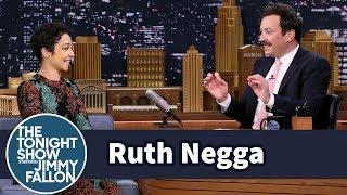 Ruth Negga Gets Distracted by Jimmy's '80s Irish Politician Mustache