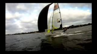 Extreme Sailing on a 49er by Cal Landau at Florida Yacht Photography