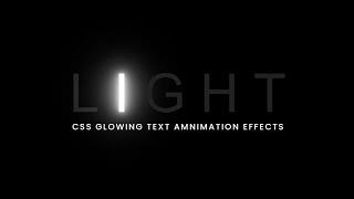 Re-Created | Glowing Text Animation Effects
