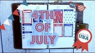 4th of July Personal Planner PWM // The Organizing Companion  // Sew Much Crafting