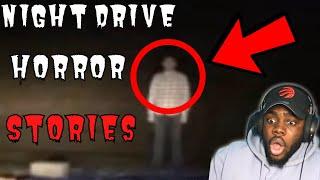 4 Terrifying TRUE Night Drive Horror Stories by Mr. Nightmare REACTION!!!