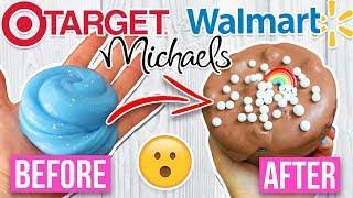 MYSTERY WHEEL OF SLIME MAKEOVER CHALLENGE *fixing Target Slime, Walmart Slime, and Michaels Slime*