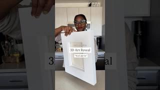 Not Your Average 3D Art Reveal! #3dart #sculpture #homedecor