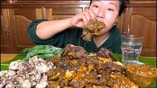 Beef Curry,  Cauliflower And Pounded Perilla seeds Singju, Extra Gravy Mukbang || Eating Show