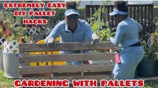 Super versatile budget friendly DIY garden HACKS using PALLETS