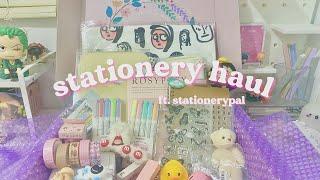  a stationery haul ft. stationerypal + international giveaway !!