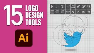 15 MUST-KNOW Tools for LOGO DESIGN in Adobe Illustrator - Basics for Beginners