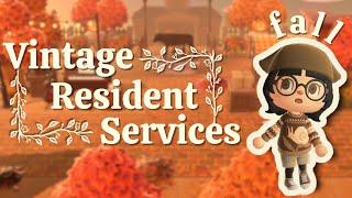 vintage fall resident services  |  acnh speedbuild