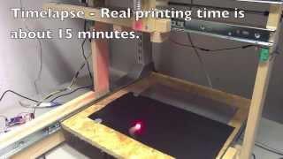 DIY laser cutter - Whale shark timelapse