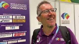 Geoff Wightman Reacts To His Son Jake Winning World Championship 1500 Meters Gold