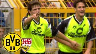 BVB schießt vier Tore in Unterzahl! | BVB - VfB Stuttgart 6:3 | Saison 1995/96 | BVB-Rückblick