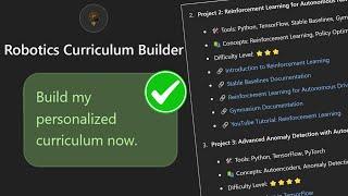 Introducing Robotics Curriculum Builder GPT - Create your project-based learning roadmap