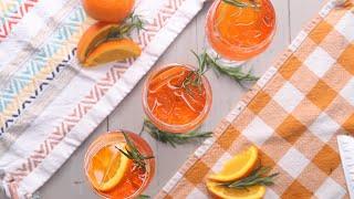 Rosemary Aperol Spritz For One or For A Crowd • Tasty
