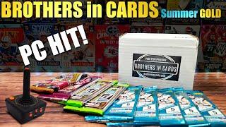 PULLED A PC HIT! | Brothers in Cards GOLD Football Summer Box - 9 Random Hobby Packs