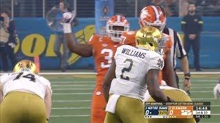 Dexter Williams (Notre Dame RB #2) Vs. Clemson 2018