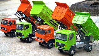 MOBIL TRUK HINO 500 DAN MITSUBISHI FUSO  - MINIATUR RC DUMP TRUK