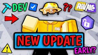 Rivals UPDATED EARLY! (Roblox Rivals News) + Crazy Ranked Leak