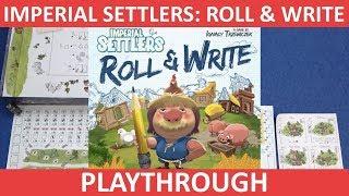 Imperial Settlers: Roll & Write | Playthrough | slickerdrips