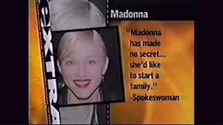 EXTRA report on Madonna trying for a baby