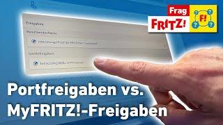 MyFRITZ!-Freigaben vs. Portfreigaben | Frag FRITZ!