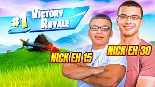 Nick eh 15 Carries Nick eh 30 to Fortnite win! (Ft. Sypherpk)