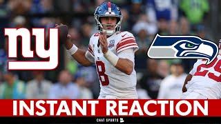 DANIEL JONES GETS IT DONE! Giants vs. Seahawks NFL Week 5 Highlights