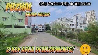  Puzhal Property Sale  | 3 Versatile Plot Sizes  + 2 Game-Changing Developments Puzhal Madhavram