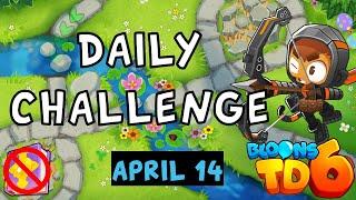 Bloons TD 6 Daily Challenge | Average Military Defense | No MK No Powers | April 14 2024