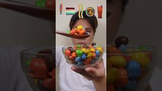 EATING VARIOUS RAINBOW  COLOR FOOD #asmr #mukbang #shorts