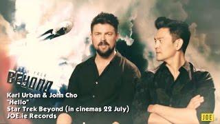 Karl Urban & John Cho sing 'Hello' & compare chest hair & eyebrows