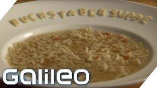 Von A bis Z: Die Produktion der Buchstabensuppe | Galileo | ProSieben