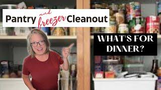 Pantry and Freezer Cleanout || What's For Dinner || No Spend Week