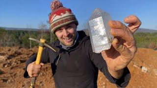 Finding BIG Quartz Crystals In Arkansas!!