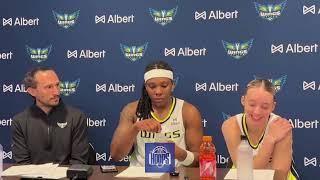 Dallas Wings Postgame Interviews: Paige Bueckers, Myisha Hines-Allen & Chris Koclanes vs. Valkyries