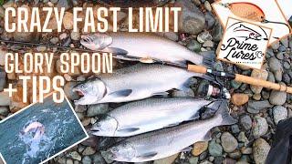 Crazy Spoon Fishing for Coho Salmon How to Fish