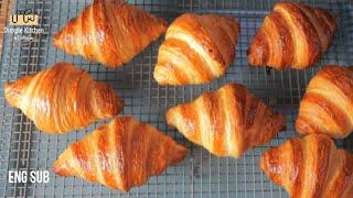 วิธีทำครัวซองต์แบบง่ายๆ สูตรทำง่าย อธิบายละเอียด สูตรแนะนำ ต่อยอด Homemade crossiant recipe