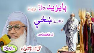 Molana Muhammad Idrees Sahib   pashto bayan   با یزید بستانی ؒ واقعه