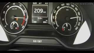 2015 Skoda Octavia III RS 300PS acceleration 0-210KM/H by DIESELPOWER  www.dp-race.com