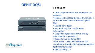 OPHIT DQSL DVI dual link fiber optic 2ch extender Sales | Service | Repair | Exchange | Replacement