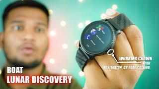 Boat Lunar Discovery Smartwatch Review Navigation | QR Tray | Boat Lunar Discovery 1.39" HD Display