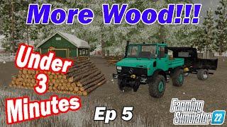 Adding MORE Wood Production - Ep 5 - 3 Minute Shorts