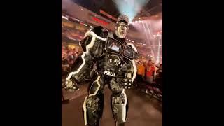 Jake Paul's robot turns up for the crowd 