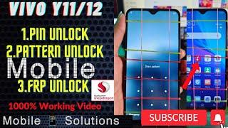 vivo y11 pin unlock||All Vivo Y12G Y12A Y12S Pattern Remove By UMT || Remove Error Umt Solution 2022