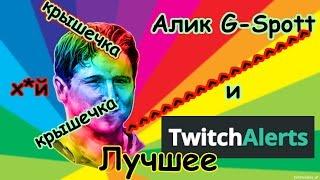 Алик(G-spott) и гугл-телка(Twitchalerts) Лучшее :D "Крышечка х*й"