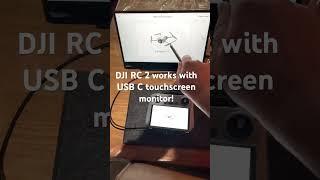 External touchscreen with DJI RC 2! USB C powered! #dji  #djimini4pro #usbc #touchscreen #monitor