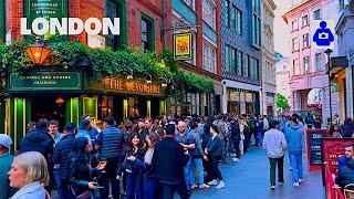 2025 London Walk  West End, COVENT GARDEN, SOHO | Central London Virtual Walking Tour [4K HDR]