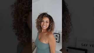 Easy Updo for curly hair | type 3 curls