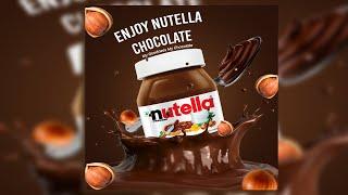 Product Poster Design / Photoshop Tutorial / Nutella Manipulation in Photoshop